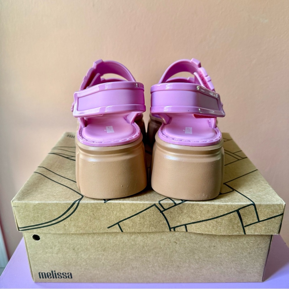 MELISSA Pink Chunky Rebel Platform Sandals - Picture 4 of 6